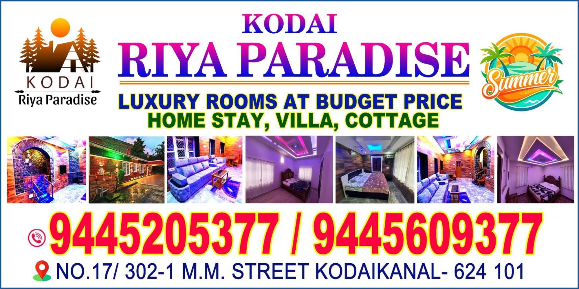 Kodai Riya Paradise Kodaikanal Kültér fotó